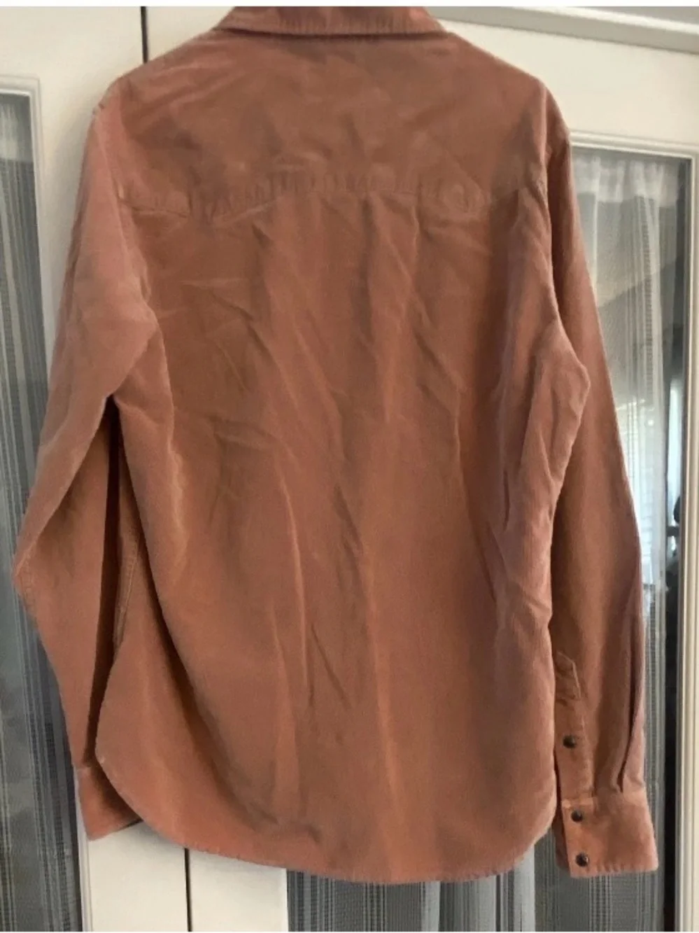 True religion XXL Men's Corduroy Button-Up Shirt Jacket in Rust